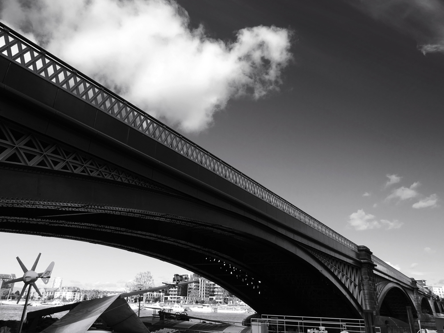 Grayscale of Bridge